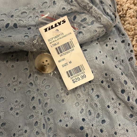 Baby blue summer romper - Picture 3 of 4